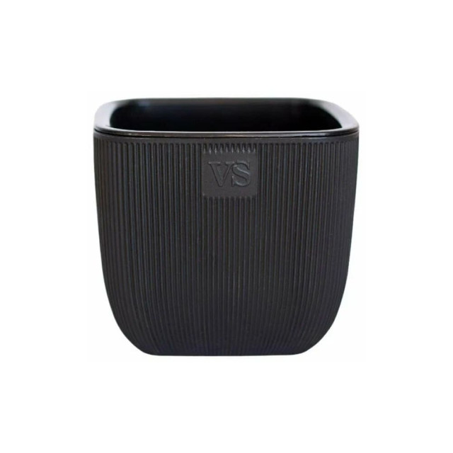 Горшок VipSet  AMF-1.95-11 Фабио с дренажной системой черный 1.95 л