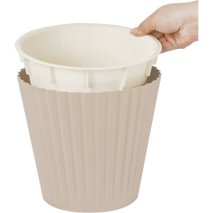 Горшок для цветов InGreen Sand IG640310047 молочный шоколад с дренажной вставкой 10.5 л