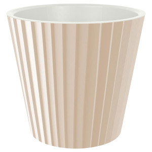 Горшок для цветов InGreen Sand IG640310047 молочный шоколад с дренажной вставкой 10.5 л