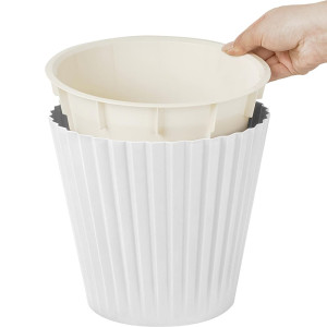 Горшок для цветов InGreen Sand IG640210048 белый с дренажной вставкой 5.8 л