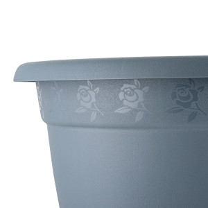 Горшок для цветов InGreen Aphrodite IG420811026 №8 серый с подставкой 25.8 л