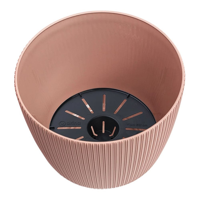 Кашпо Drina Viola 10593 с поддоном 21 см