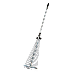 Грабли веерные Faster Tools 2544 раздвижные с металлическим черенком