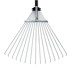 Грабли веерные Faster Tools 2544 раздвижные с металлическим черенком