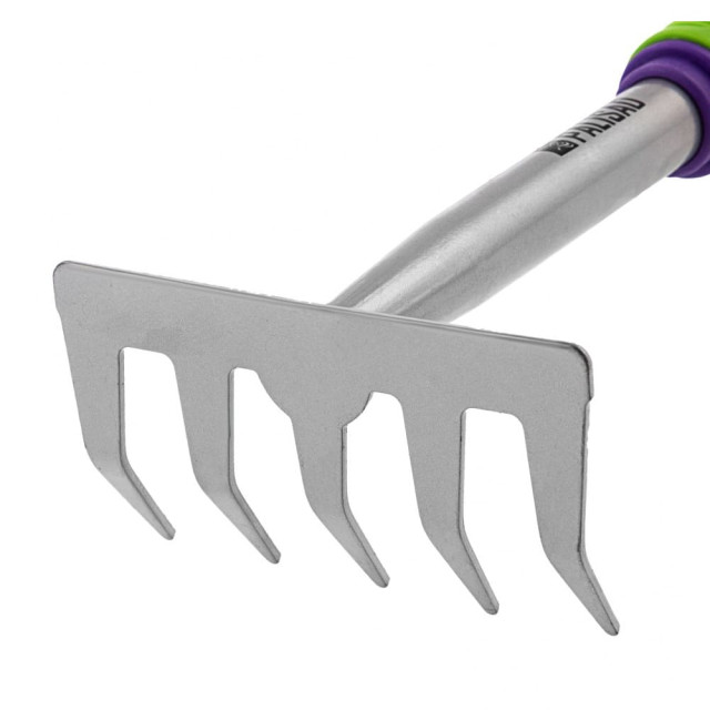 Грабли 5-зубые Palisad 63003 стальные пластиковая рукоятка 115*275 мм