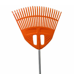 Грабли веерные ИнструмАгро Гардения пластмассовые с алюминиевым черенком 23 зуба 500 мм