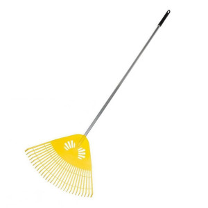 Грабли веерные ИнструмАгро Гардения пластмассовые с алюминиевым черенком 28 зубцов 700 мм