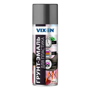 Грунт-эмаль Vixen VX50101 для пластика графит матовый RAL 7024 520 мл