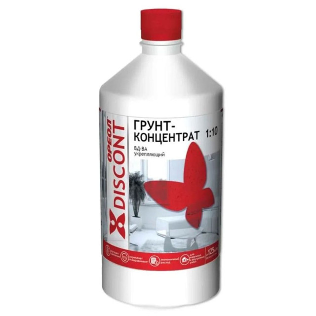 Грунт-концентрат Ореол укрепляющий для наружных и внутренних работ 1 кг