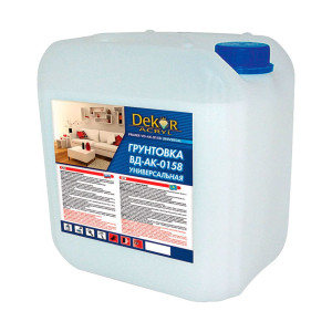 Грунтовка Dekor ВД-АК-0158 проникающая для внутренних и наружных работ 10 кг