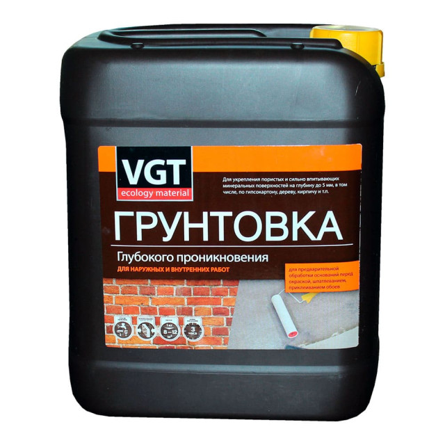 Грунтовка VGT ВД-АК-0301 глубокого проникновения для наружных и внутренних работ 5 кг