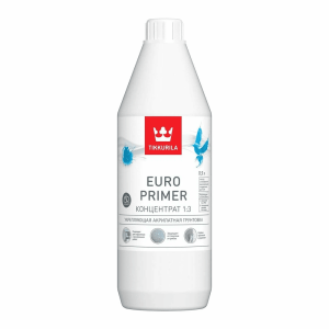 Грунтовка Tikkurila Euro Primer 1:3 акрилатная 0.9 л