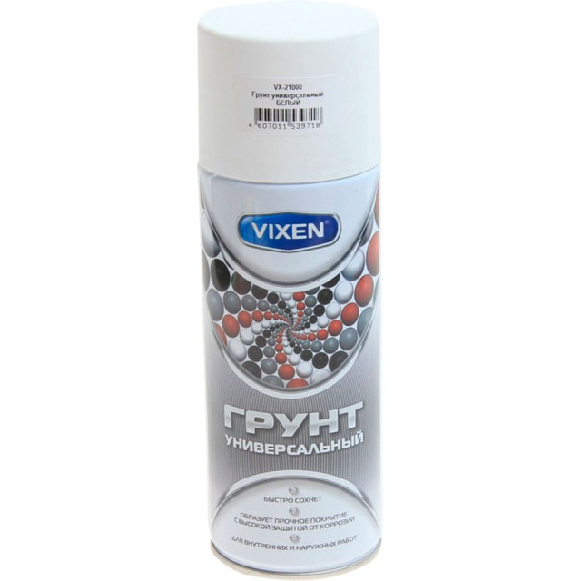 Грунт Vixen VX21000 алкидный белый 520 мл