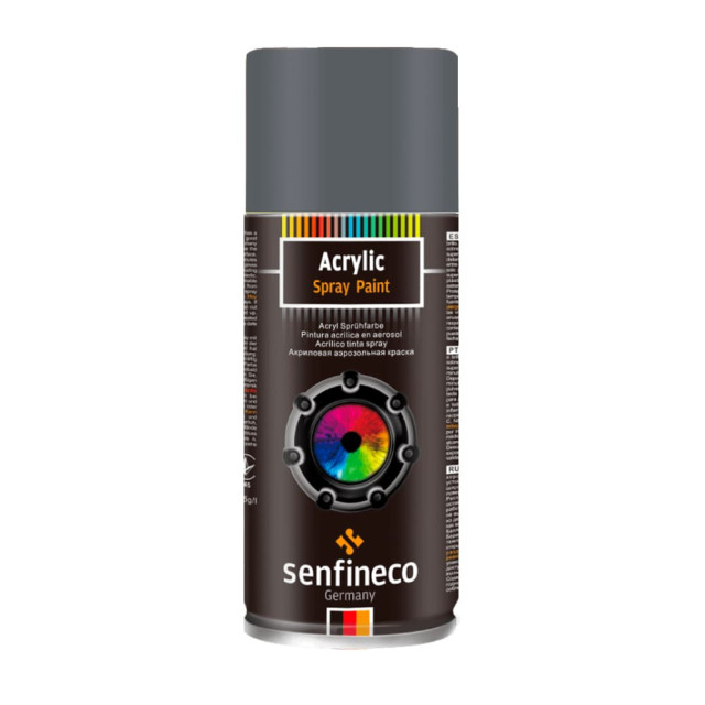 Грунт-спрей Senfineco Primer Acrylic 5002 matt grey акриловый серый матовый 400 мл