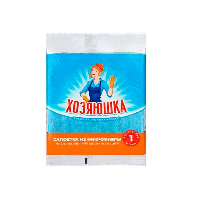 Салфетка Хозяюшка из микрофибры 30*30 см