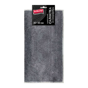 Салфетка универсальная Avikomp Графит 41254 из микрофибры 30*30 см серый