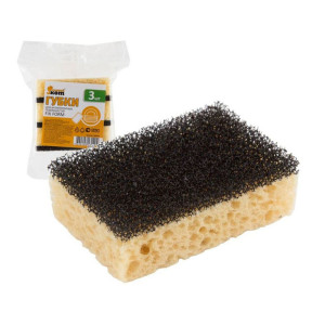 Губки для посуды Рыжий Кот Fix Form 005094 для антипригарных поверхностей 3 шт