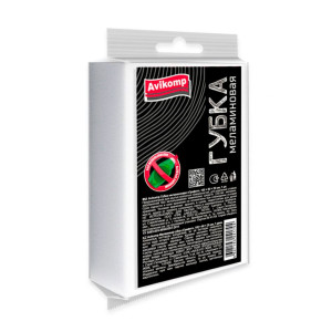 Губка Avikomp Графит 42466 меламиновая 110*65*25 мм белый