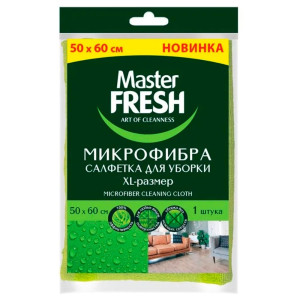 Салфетка для пола Master Fresh С0008038 микрофибра XL-size 50*60 см черная