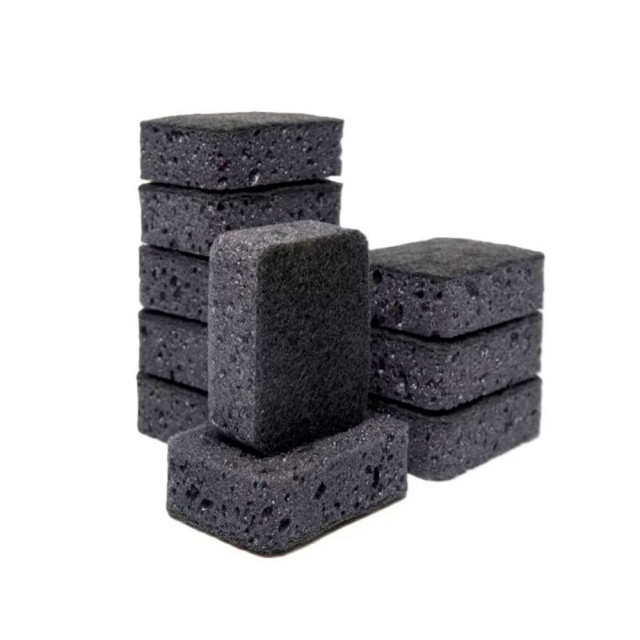 Губка для посуды Хозяюшка крупнопористая черная 10 шт