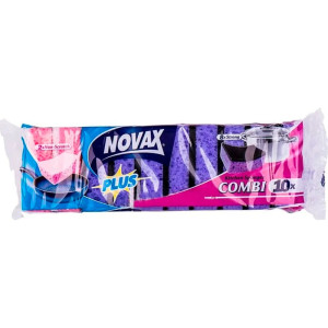 Губки кухонные Novax Combi крупнопористые 10 шт