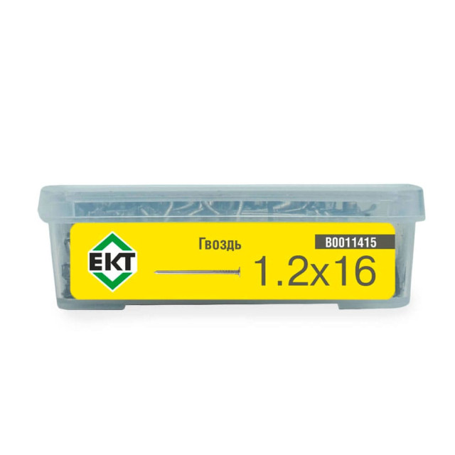 Гвоздь строительный 1.2*16 мм ЕКТ B0011415 контейнер 0.15 кг