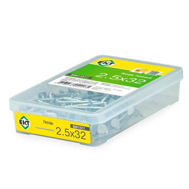 Гвоздь толевый 2.5*32 мм ЕКТ B00011517 оцинкованный 0.15 кг
