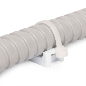 Площадка монтажная Fortisflex 53313 ПМО 22*16 мм белая 100 шт