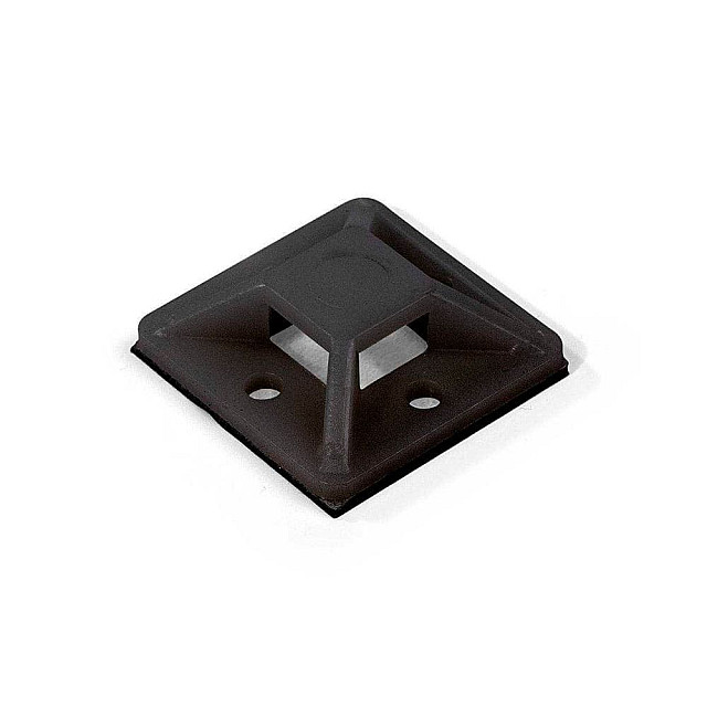 Площадка Fortisflex 63094 самоклеящаяся ПМС 20*20 мм черная 100 шт