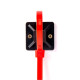 Площадка Fortisflex 63095 самоклеящаяся ПМС 25*25 мм черная 100 шт
