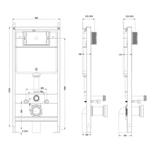 Система инсталляции Kardier 011D с кнопкой 097H