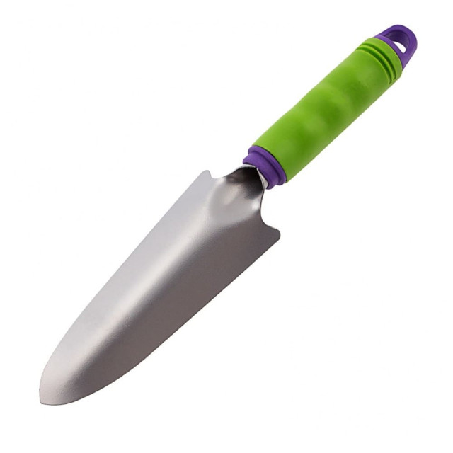 Совок посадочный Palisad 63002 узкий стальной пластиковая рукоятка 62*315 мм