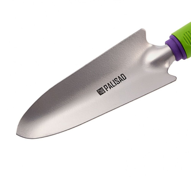 Совок посадочный Palisad 63002 узкий стальной пластиковая рукоятка 62*315 мм