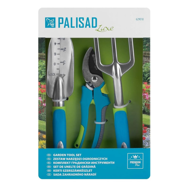 Набор садового инструмента Palisad Luxe 62901 с секатором алюминиевый цельнолитой 3 предмета