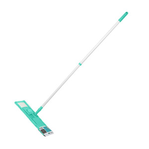 Швабра для пола Perfecto linea 43-392015 с насадкой из микрофибры бирюзовая