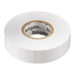 Изолента Navigator 71 109 NIT-A19-20/WH белая