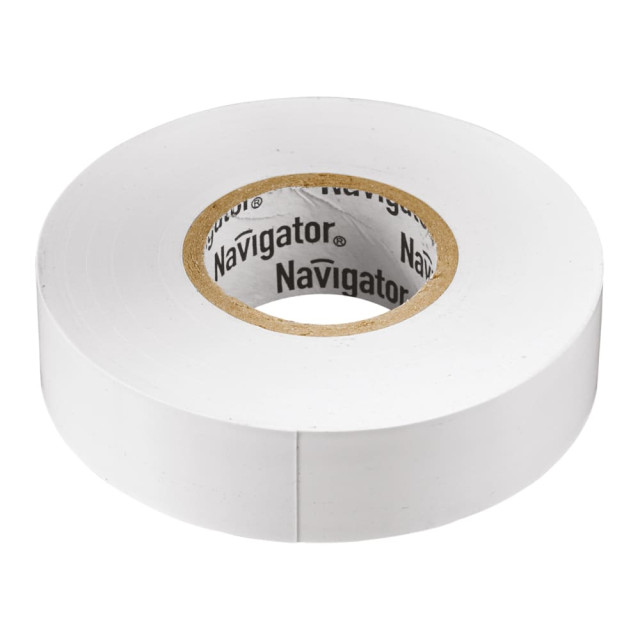 Изолента Navigator 71 109 NIT-A19-20/WH белая