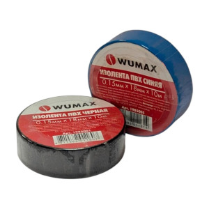 Изолента Wumax 1985005 0.15*18 мм 10 м синяя