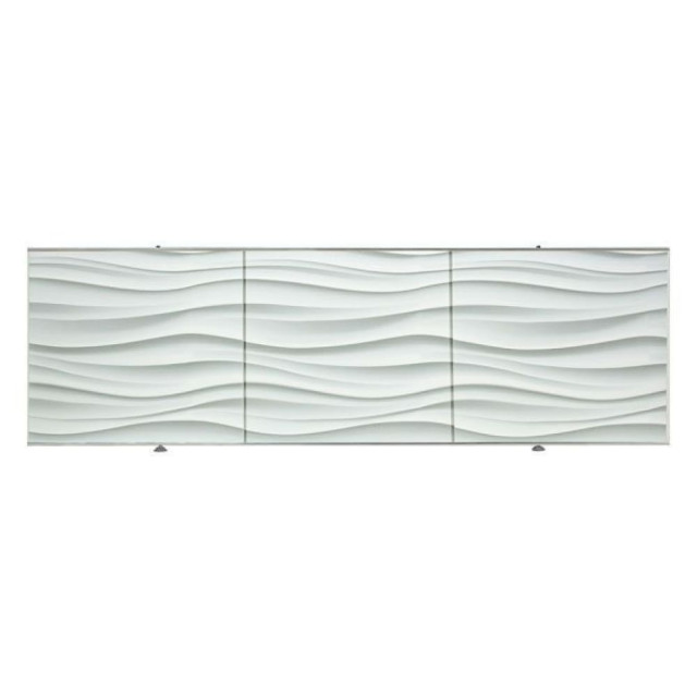 Экран под ванну 3D Perfecto Linea 36-031707 волна белая 1.7 м