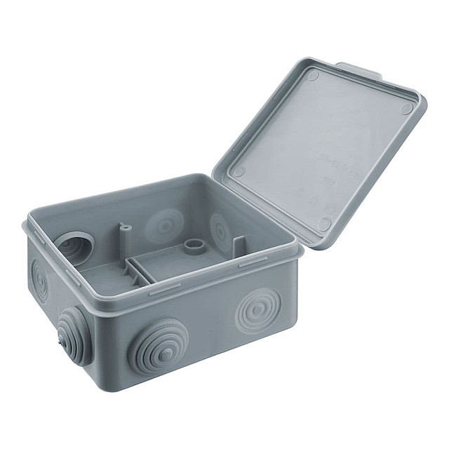 Коробка распаечная Navigator 93 248 NSS-DB-100-100-50-8-GR открытого монтажа