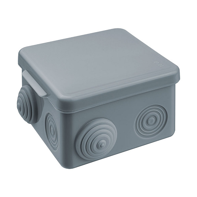 Коробка распаечная Navigator 93 247 NSS-DB-80-80-50-7-GR открытого монтажа