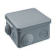 Коробка распаечная Navigator 93 247 NSS-DB-80-80-50-7-GR открытого монтажа