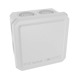 Коробка ответвительная DKC 53770 с 8+2 кабельными вводами 20/20 мм IP55 70*70*40 мм