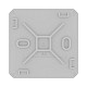 Коробка ответвительная DKC 53770 с 8+2 кабельными вводами 20/20 мм IP55 70*70*40 мм