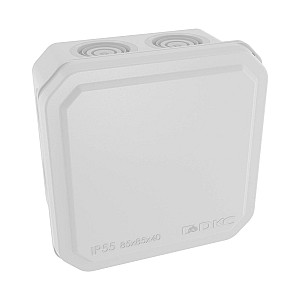 Коробка ответвительная DKC 53785 с 8+2 кабельными вводами 20/20 мм IP55 85*85*40 мм