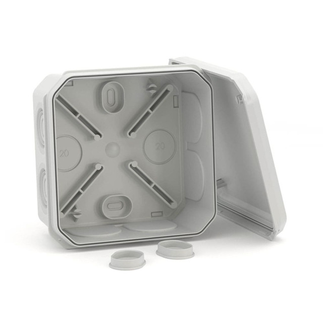 Коробка ответвительная DKC 53785 с 8+2 кабельными вводами 20/20 мм IP55 85*85*40 мм