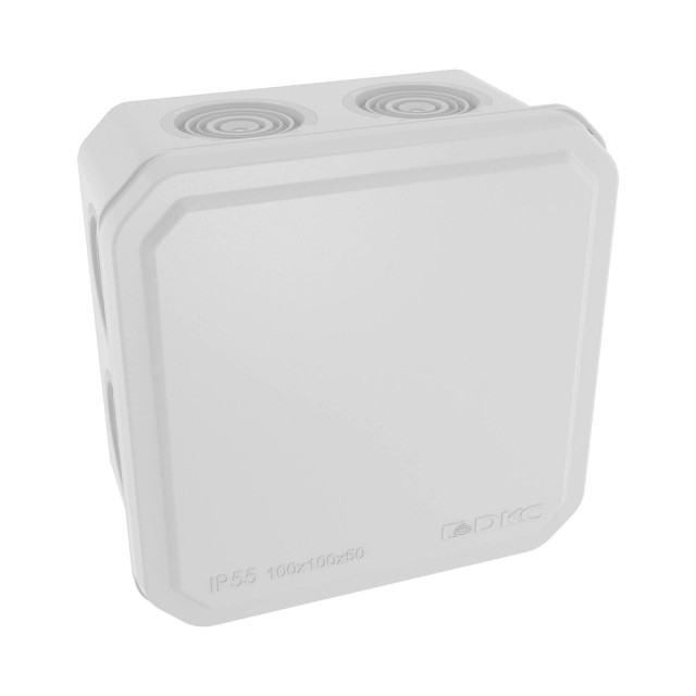 Коробка ответвительная DKC 53800 с 8+2 кабельными вводами 25/20 мм IP55 100*100*50 мм