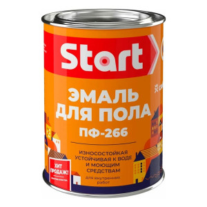 Эмаль для пола Start ПФ-266 золотисто-коричневая 0.8 кг