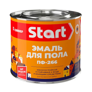 Эмаль для пола Start ПФ-266 золотисто-коричневая 1.8 кг