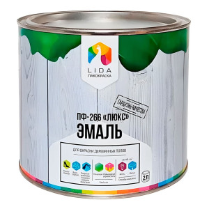Эмаль Lida ПФ-266 Люкс классическая 2 кг